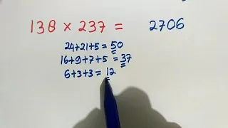 cara mudah perkalian tiga digit hanya 5 detik #matematika