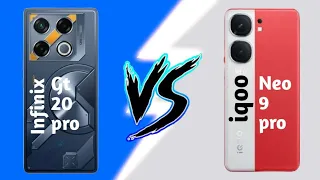 Infinix gt 20 pro VS iqoo neo 9 pro⚡| full comparison | which is best?