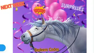 *SPOILERS* NEXT WEEK redeem CODES. NEW upcoming UNRELEASED Horses. COATS, COLORS, GATES| Star Stable