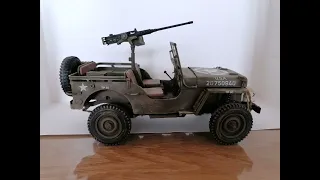 Takom 1/16 model Jeep converted to RC Part 5