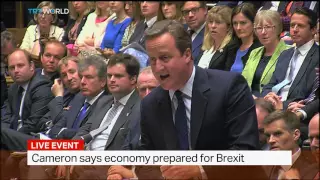 British PM Cameron addresses Parliament