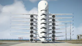 Massive Airbus 14-Engine Beluga First Emergency Landing Flight | GTA 5