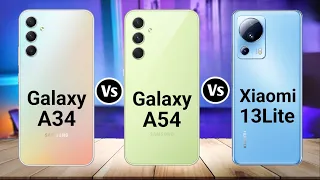 Samsung Galaxy A34 Vs Samsung Galaxy A54 Vs Xiaomi 13 Lite @theprtech