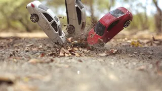 Hot Wheels Diecast Car Crashes Slow Motion