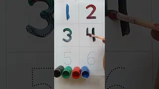 Counting Numbers | write and read numbers | 123 learning for kids | 1-6 | 12345 counting for kids