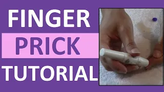 How to Prick Finger Tips with a Lancet Device for Checking a Blood Sugar | Nursing Skills