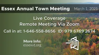 3/1/2021 - Essex Annual Town Meeting