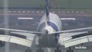 Airbus A380 performs at the Paris Air Show