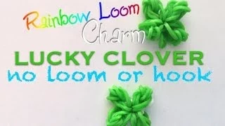 EASY Four Leaf Clover Charm WITHOUT LOOM or HOOK