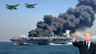 3 Russian MiG-29SM pilots destroy British aircraft carrier carrying 700 tons of ammunition, Arma3