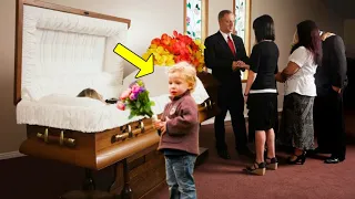 Sad Boy Went to Say Goodbye to His Mother, but What He Saw in the Coffin Stopped the Burial!