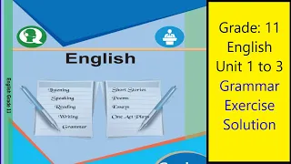 Grade 11English  Unit 1, 2, 3 || Word Class || Position of Adverbs | Prepositions of Direction Nepal