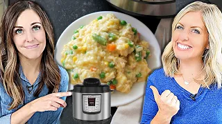 FAST Instant Pot Cheesy Chicken and Rice - Dump and Go Recipe!