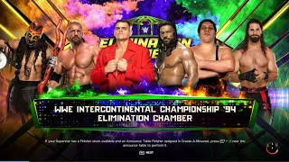 WWE 2K23 WWE INTERCONTINENTAL CHAMPIONSHIP 94ELIMINATION CHAMBER