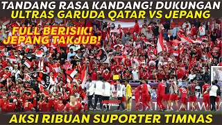 MERINDING!! AKSI ULTRAS GARUDA QATAR DUKUNG INDONESIA VS JAPAN. SUPORTER TIMNAS BIKIN JEPANG TAKJUB