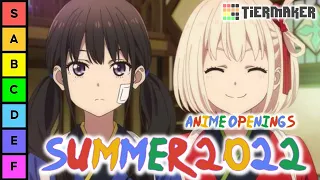 Ranking EVERY Summer 2022 Anime Opening Song!