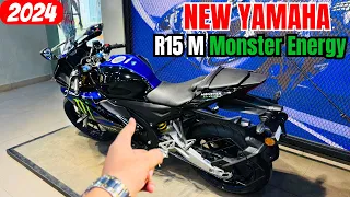 2024 New Yamaha R15 M Monster Energy Edition😍Detailed Review | New Price | Changes | Feature | Sound