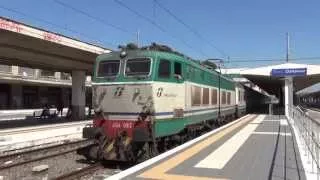 E656.082 sull'invio del "Treno dei Croceristi", in partenza da Roma Ostiense