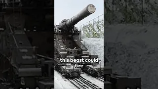 Schwerer Gustav: The mighty railway gun.  #history #learning #youtubeshorts