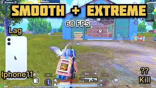 IPhone 11 Smooth+ Extreme  Gameplay 2024🔥 / IPhone 11 Pubg Test 2024 🔥