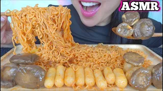 ASMR NOODLES + CHEESY RICE CAKE (EATING SOUNDS) NO TALKING | SAS-ASMR