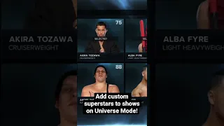 How to add custom wrestlers to shows on Universe Mode! #wwe #wwe2k23 #universemode