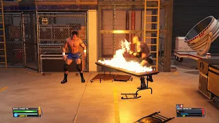WWE 2K23 | Brock Lesnar vs Randy Orton |  Backstage Brawl