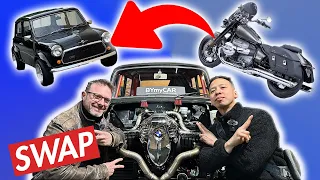 SWAP MOTEUR BMW R18 DANS UNE MINI !! 🔥🥵