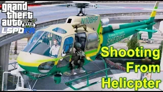 GTA 5 LSPDFR Sheriff Helicopter Air Support Responds To Police Station Attacked By Armed Clowns