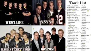 Westlife, Backstreet Boys, NSYNC, Boyzone Greatest Hits Playlist Full album 2019