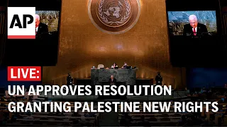 LIVE: UN approves resolution granting Palestine new rights, reviving its UN membership bid