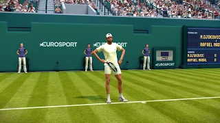 Tennis World Tour 1.04 UPDATE - Novak Djokovic vs Rafael Nadal - Gameplay