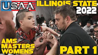 2022 USAA Illinois State Armwrestling Championship | Ams/Masters/Womens - Part 1