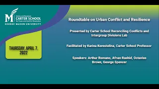 Roundtable on Urban Conflict and Resilience