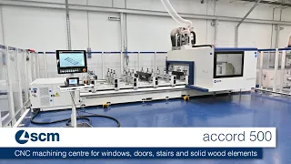 scm accord 500 - CNC machining centre for windows, doors, stairs and solid wood elements