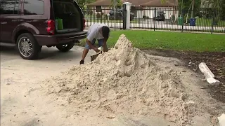 Sandbag giveaway in Lauderhill as hurricane season activity picks up