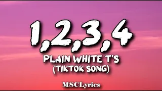 Plain White T's - 1, 2, 3, 4 (Lyrics) | Tiktok 🎵 there's only one thing two do three words for you