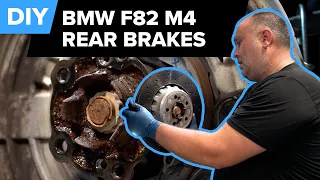 BMW M4 Rear Brake Pad & Rotor Replacement DIY (2014-2020 BMW F82 & F83 M4)