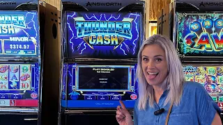 Thunder Cash at Hard Rock Casino made my night! 1AM WIN! #slots #casino #hardrock #jackpot