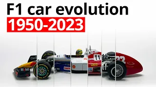 The evolution of Formula 1 cars from 1950 to 2023 #f1