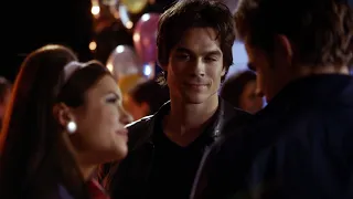 TVD 1x12 - Damon, Elena and Stefan at the school dance | Delena Scenes HD