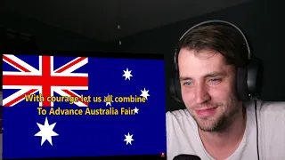 American Reacts to the Australian National Anthem (first time hearing it)