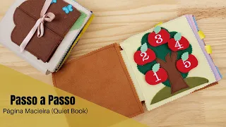 PASSO A PASSO - Página de Quiet Book - Macieira