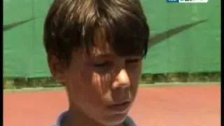 little 12 year old Rafael Nadal
