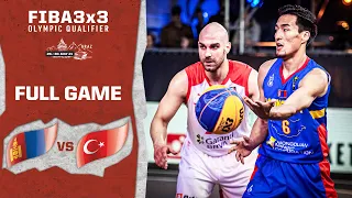 Mongolia v Turkey | Men's - Full Game | FIBA 3x3 Olympic Qualifier