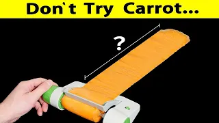 Don't try unrolling a carrot!
