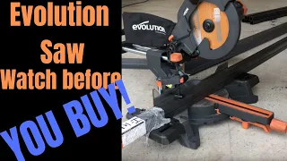 WATCH BEFORE YOU BUY Evolution Saw | Evolution R255SMS+ | UnBox | First Use | Review Evolution Saw