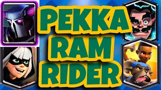 Slowly Getting Back The Tilted Trophies | Best Pekka Ram Rider Bridge Spam 6500+ 🏆 | (Clash Royale)