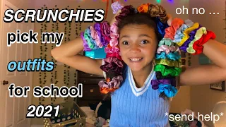 SCRUNCHIES PICK OUT MY OUTFITS FOR A WEEK | Echo Browne Vlogs