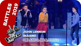 John Lennon - Imagine (Orlando, Nils, Fiona) | Battles | The Voice Kids 2019 | SAT.1